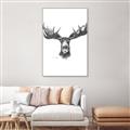 Picture of Moose Sketch _GroupedProduct_Rectangle_Portrait_Canvas_Framed_