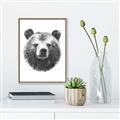 Picture of Bear Sketch _GroupedProduct_Rectangle_Portrait_Canvas_Framed_
