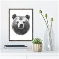 Picture of Bear Sketch _GroupedProduct_Rectangle_Portrait_Canvas_Framed_