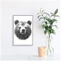 Picture of Bear Sketch _GroupedProduct_Rectangle_Portrait_Canvas_Framed_