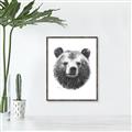 Picture of Bear Sketch _GroupedProduct_Rectangle_Portrait_Canvas_Framed_