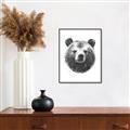 Picture of Bear Sketch _GroupedProduct_Rectangle_Portrait_Canvas_Framed_