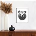 Picture of Bear Sketch _GroupedProduct_Rectangle_Portrait_Canvas_Framed_