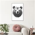 Picture of Bear Sketch _GroupedProduct_Rectangle_Portrait_Canvas_Framed_