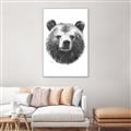 Picture of Bear Sketch _GroupedProduct_Rectangle_Portrait_Canvas_Framed_