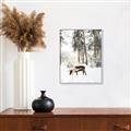 Picture of Moose in the snow _GroupedProduct_Rectangle_Portrait_Photography _GroupedProduct_Rectangle_Portrait_Canvas_Framed_