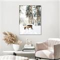 Picture of Moose in the snow _GroupedProduct_Rectangle_Portrait_Photography _GroupedProduct_Rectangle_Portrait_Canvas_Framed_