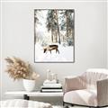 Picture of Moose in the snow _GroupedProduct_Rectangle_Portrait_Photography _GroupedProduct_Rectangle_Portrait_Canvas_Framed_