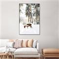 Picture of Moose in the snow _GroupedProduct_Rectangle_Portrait_Photography _GroupedProduct_Rectangle_Portrait_Canvas_Framed_