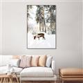 Picture of Moose in the snow _GroupedProduct_Rectangle_Portrait_Photography _GroupedProduct_Rectangle_Portrait_Canvas_Framed_