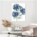 Picture of Blue Hydrangeas II _GroupedProduct_Rectangle_Portrait_Unframed_Print_Only_