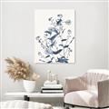 Picture of Blue Flower Sketch I _GroupedProduct_Rectangle_Portrait_Unframed_Print_Only_