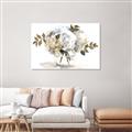 Picture of White Hydrangea in a Vase _GroupedProduct_Rectangle_Landscape_Unframed_Print_Only_