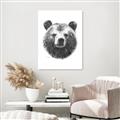 Picture of Bear Sketch _GroupedProduct_Rectangle_Portrait_Unframed_Print_Only_