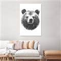 Picture of Bear Sketch _GroupedProduct_Rectangle_Portrait_Unframed_Print_Only_