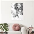 Picture of Moose in the snow _GroupedProduct_Rectangle_Portrait_Photography _GroupedProduct_Rectangle_Portrait_Unframed_Print_Only_