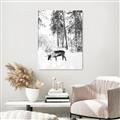 Picture of Moose in the snow _GroupedProduct_Rectangle_Portrait_Photography _GroupedProduct_Rectangle_Portrait_Unframed_Print_Only_