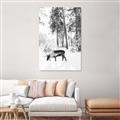 Picture of Moose in the snow _GroupedProduct_Rectangle_Portrait_Photography _GroupedProduct_Rectangle_Portrait_Unframed_Print_Only_