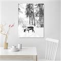 Picture of Moose in the snow _GroupedProduct_Rectangle_Portrait_Photography _GroupedProduct_Rectangle_Portrait_Unframed_Print_Only_