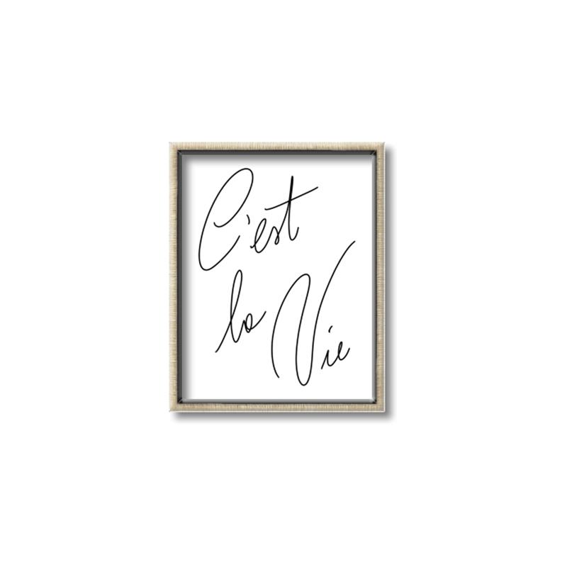 Picture of C'est La Vie II _GroupedProduct_Rectangle_Portrait_Canvas_Framed_