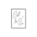 Picture of C'est La Vie II _GroupedProduct_Rectangle_Portrait_Canvas_Framed_