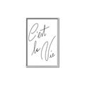 Picture of C'est La Vie II _GroupedProduct_Rectangle_Portrait_Canvas_Framed_