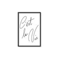 Picture of C'est La Vie II _GroupedProduct_Rectangle_Portrait_Canvas_Framed_