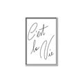 Picture of C'est La Vie II _GroupedProduct_Rectangle_Portrait_Canvas_Framed_
