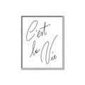 Picture of C'est La Vie II _GroupedProduct_Rectangle_Portrait_Canvas_Framed_
