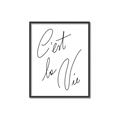 Picture of C'est La Vie II _GroupedProduct_Rectangle_Portrait_Canvas_Framed_