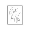 Picture of C'est La Vie II _GroupedProduct_Rectangle_Portrait_Canvas_Framed_