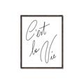Picture of C'est La Vie II _GroupedProduct_Rectangle_Portrait_Canvas_Framed_