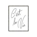 Picture of C'est La Vie II _GroupedProduct_Rectangle_Portrait_Canvas_Framed_