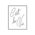 Picture of C'est La Vie II _GroupedProduct_Rectangle_Portrait_Canvas_Framed_