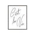 Picture of C'est La Vie II _GroupedProduct_Rectangle_Portrait_Canvas_Framed_