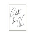 Picture of C'est La Vie II _GroupedProduct_Rectangle_Portrait_Canvas_Framed_