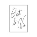 Picture of C'est La Vie II _GroupedProduct_Rectangle_Portrait_Canvas_Framed_