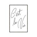Picture of C'est La Vie II _GroupedProduct_Rectangle_Portrait_Canvas_Framed_