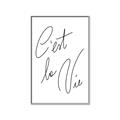 Picture of C'est La Vie II _GroupedProduct_Rectangle_Portrait_Canvas_Framed_