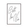 Picture of C'est La Vie II _GroupedProduct_Rectangle_Portrait_Canvas_Framed_