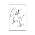 Picture of C'est La Vie II _GroupedProduct_Rectangle_Portrait_Canvas_Framed_