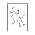Picture of C'est La Vie II _GroupedProduct_Rectangle_Portrait_Canvas_Framed_
