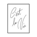 Picture of C'est La Vie II _GroupedProduct_Rectangle_Portrait_Canvas_Framed_