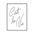 Picture of C'est La Vie II _GroupedProduct_Rectangle_Portrait_Canvas_Framed_