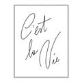 Picture of C'est La Vie II _GroupedProduct_Rectangle_Portrait_Canvas_Framed_