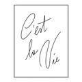 Picture of C'est La Vie II _GroupedProduct_Rectangle_Portrait_Canvas_Framed_