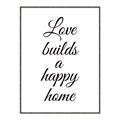 Picture of A Happy Home _GroupedProduct_Rectangle_Portrait_Canvas_Framed_