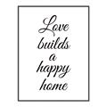 Picture of A Happy Home _GroupedProduct_Rectangle_Portrait_Canvas_Framed_