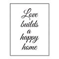 Picture of A Happy Home _GroupedProduct_Rectangle_Portrait_Canvas_Framed_