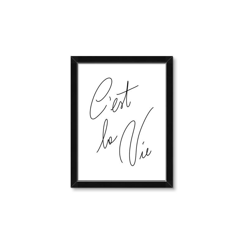 Picture of C'est La Vie II _GroupedProduct_Rectangle_Portrait_Framed_Matted_